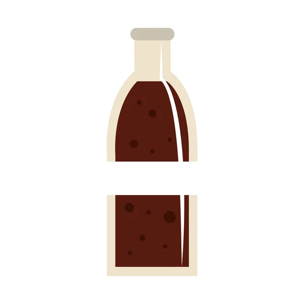 Läsk flaska glas ikon — Stock vektor