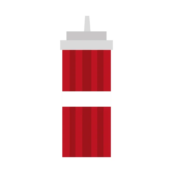 Bottiglia di salsa icona fast food — Vettoriale Stock