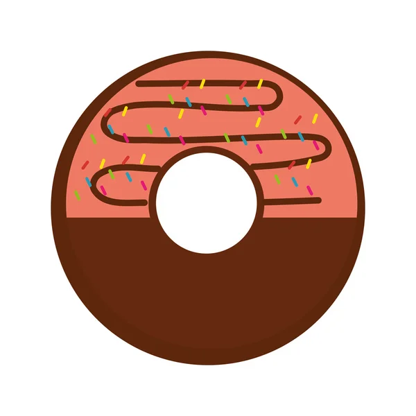 Köstliche süße Donut-Symbol — Stockvektor
