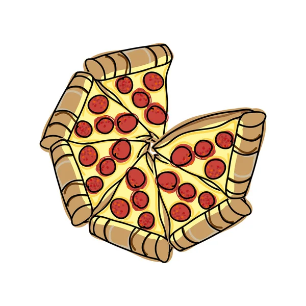 Szybkiej pizzy — Wektor stockowy