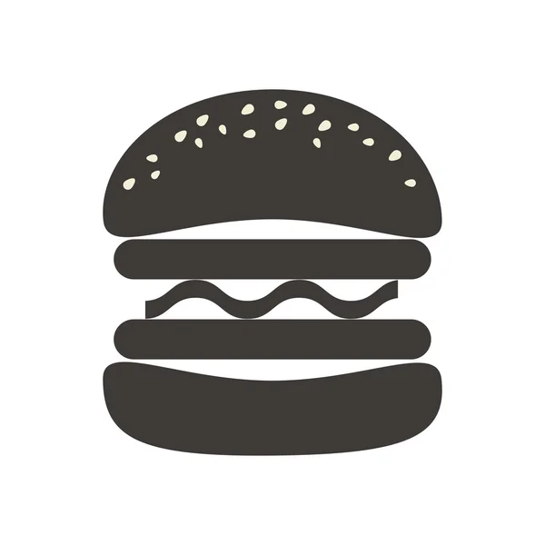 Hamburguesa comida rápida — Vector de stock