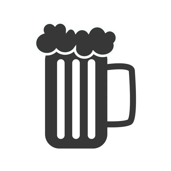 Cerveja caneca bebida — Vetor de Stock