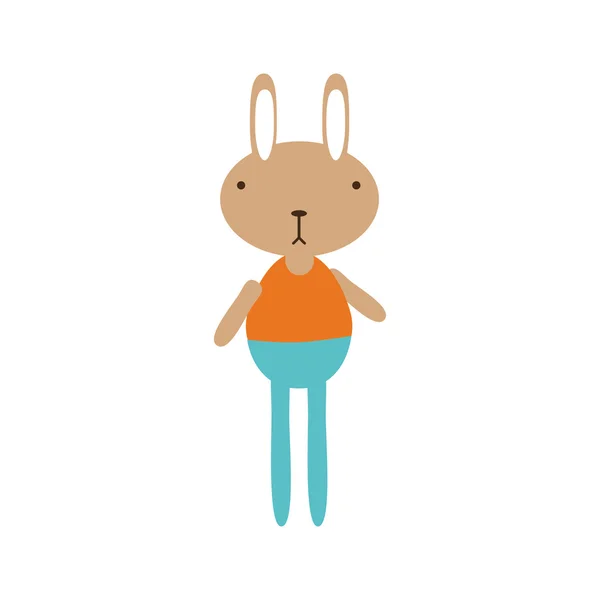 Dibujos animados conejo animal — Vector de stock