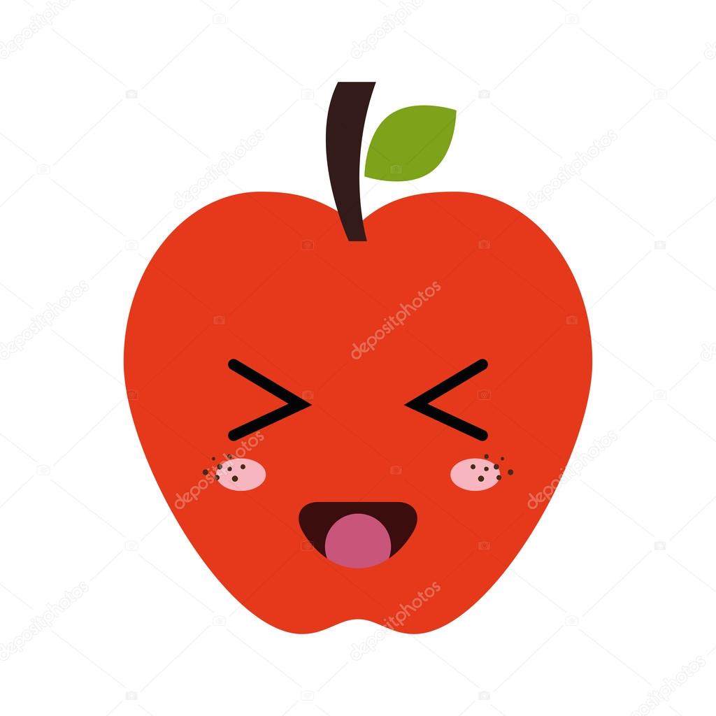アップルかわいい漫画 ストックベクター C Yupiramos アップルかわいい漫画 ストックベクター C Yupiramos