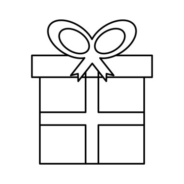 hediye kutusu izole edilmiş simge