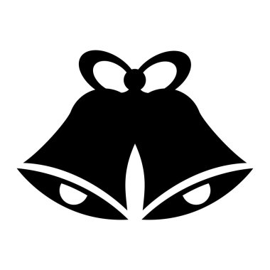 Noel zil dekorasyon izole simgesini