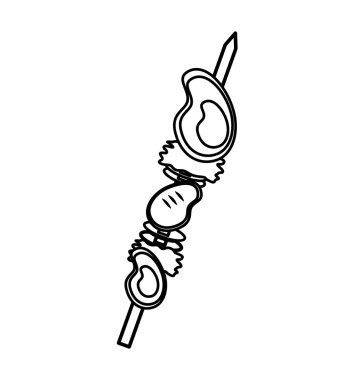 lezzetli et şiş simgesini