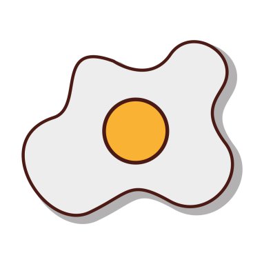 lezzetli yumurta kızarmış simgesi