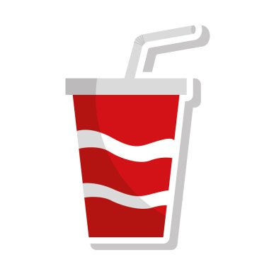 soda içecek cam saman ile