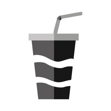 soda içecek cam saman ile