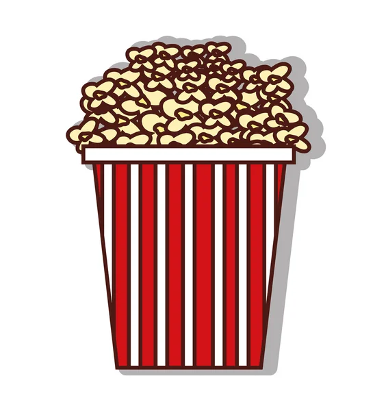 Leckere Popcorn-Ikone — Stockvektor