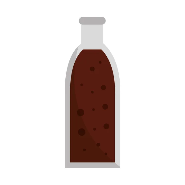 Ícone de vidro garrafa de refrigerante —  Vetores de Stock