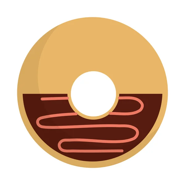 Delicioso ícone de donut doce —  Vetores de Stock