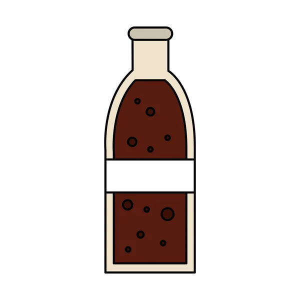 Soda bottle glass icon — Stock Vector