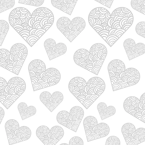 Corazón patrón tarjeta fondo icono — Vector de stock