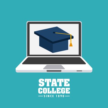 Devlet üniversite kavramı simgesi