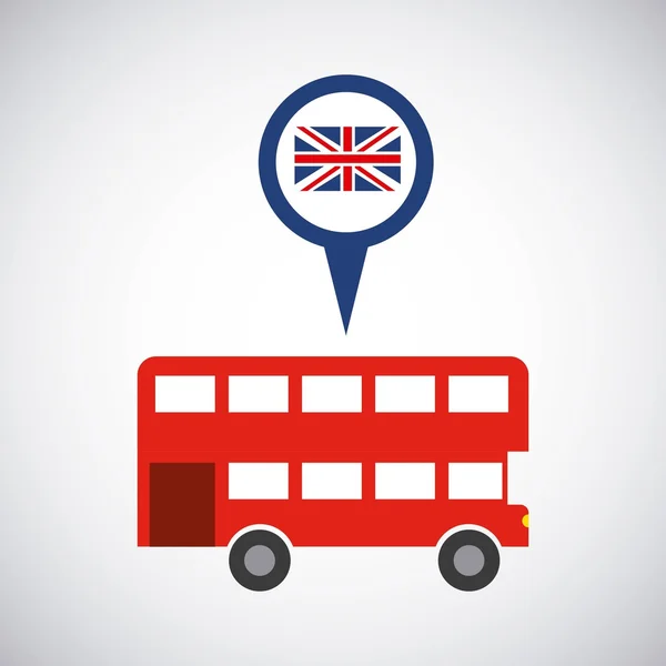 Londres ciudad icono clásico — Vector de stock