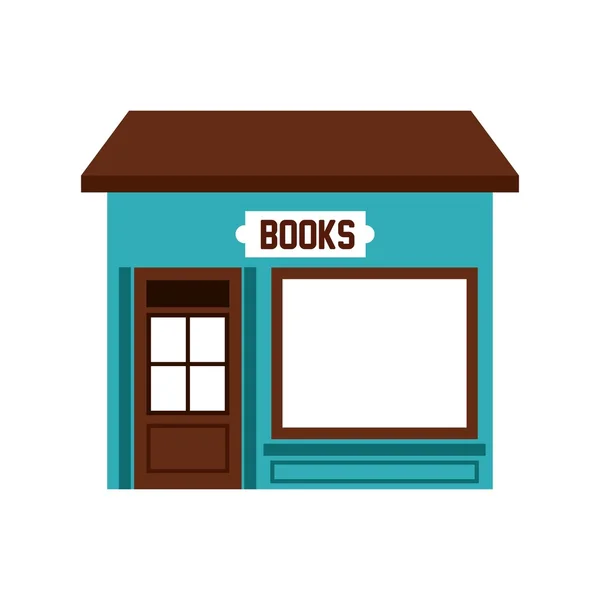 Books store building icon — Stock Vector