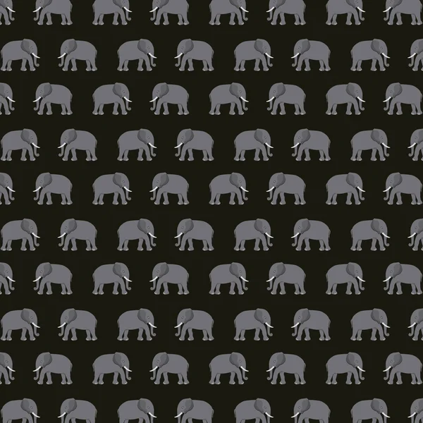 Éléphant silhouette asiatique icône — Image vectorielle