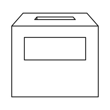 oy sandığı seçim günü simgesi