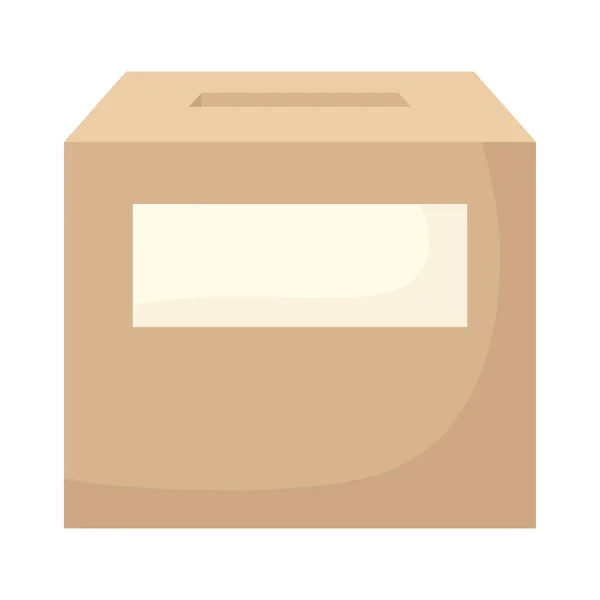 Voting box election day icon — Stock Vector