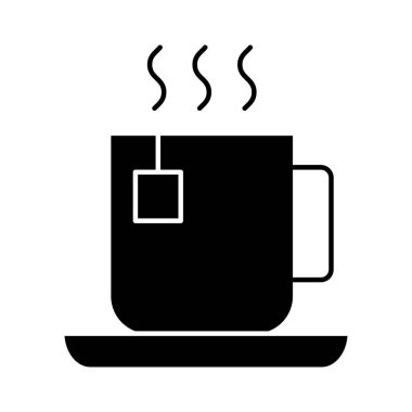 çay fincanı siluet tarzı simge