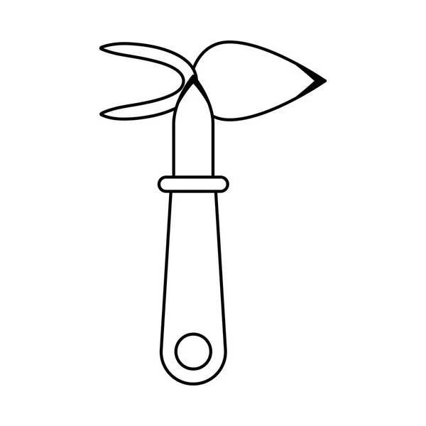 Gartenschneider Werkzeug Linie Stil-Symbol — Stockvektor