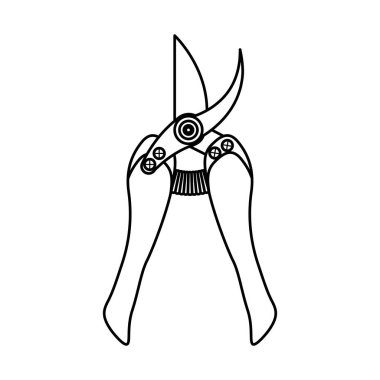 Makas bahçe aracı satır simgesi