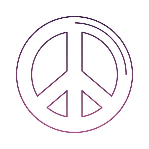 Fred symbol linje stil ikon — Stock vektor