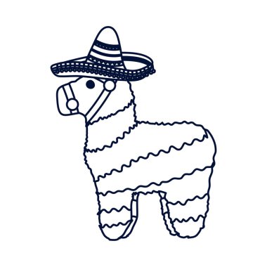 Meksika kültürü pinata tarzı simge