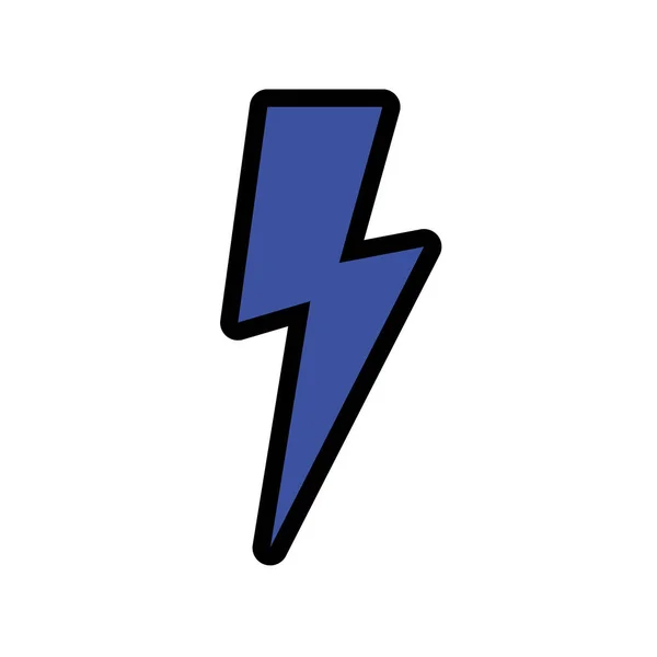 Energía de rayos pop icono de estilo de arte — Vector de stock