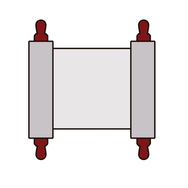 Foltozási dokumentum antik elszigetelt ikon — Stock Vector