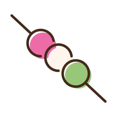 et şiş hattı ve doldurma biçimi simgesi