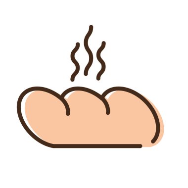 ekmek fırını hattı ve biçim simgesini doldur