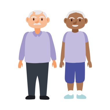 Irklar arası yaşlılar grubu karakterleri