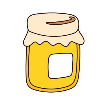 tatlı bal küpü izole edilmiş ikon