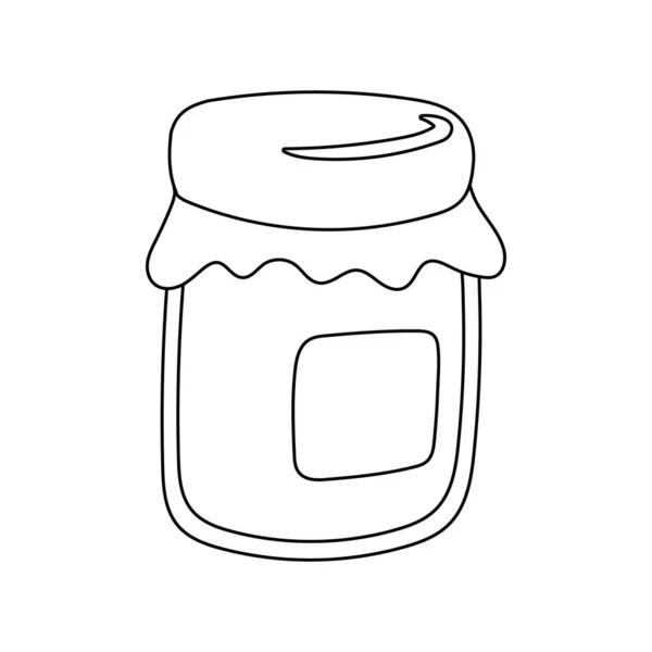 Sweet honey pot isolated icon — Stock Vector