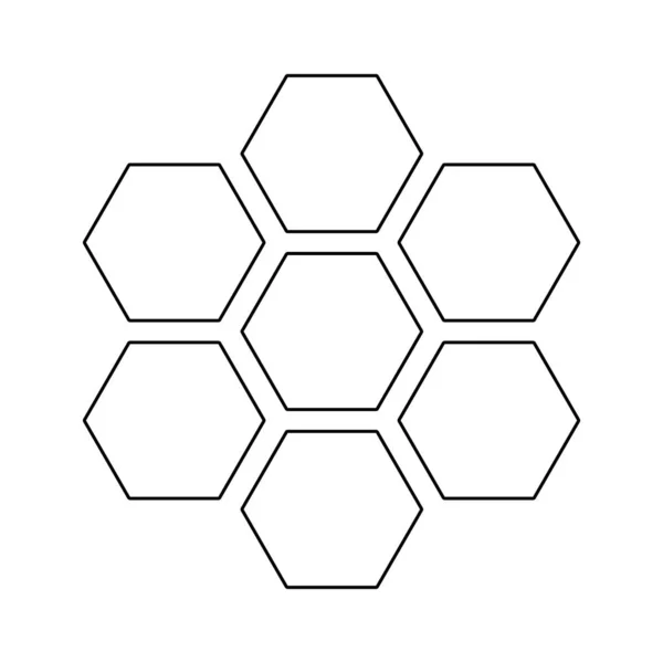 Formy medově sladké izolované ikony — Stockový vektor