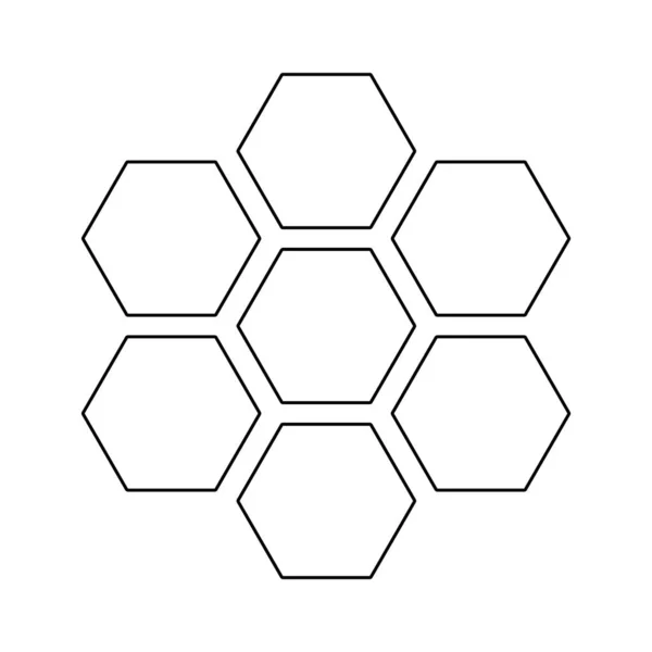 Formas de miel dulce aislado icono — Archivo Imágenes Vectoriales