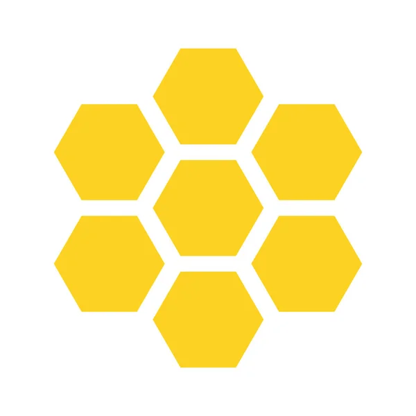 Vormen van honing zoete geïsoleerde pictogram — Stockvector