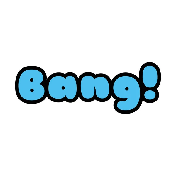 Bang word pop art style icon — Stock Vector