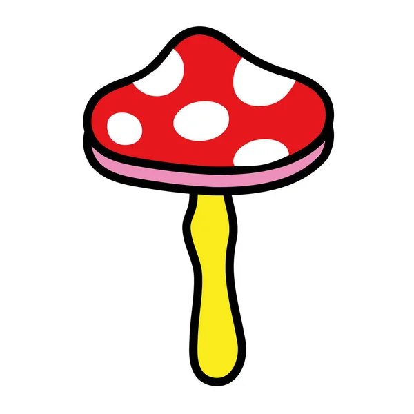 Значок грибного поп-арту — стоковий вектор