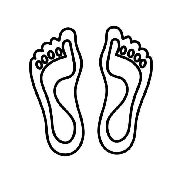 Orthopedic soles line style icon — Stock Vector