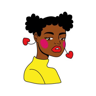 Afro kadın pop sanatsal simgesi