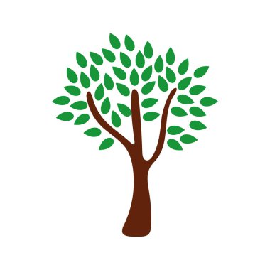 Ağaç bitkisi doğa izole simgesi