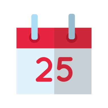 Mutlu Noeller takvim düz stil simgesi