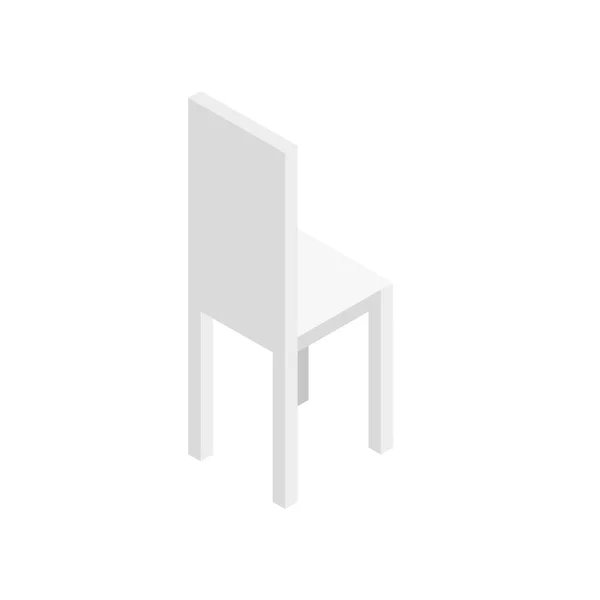 Houten stoel park Isometrische stijl icoon — Stockvector