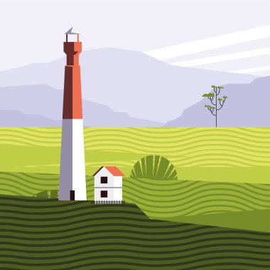 Güzel manzaralı ev ve kule