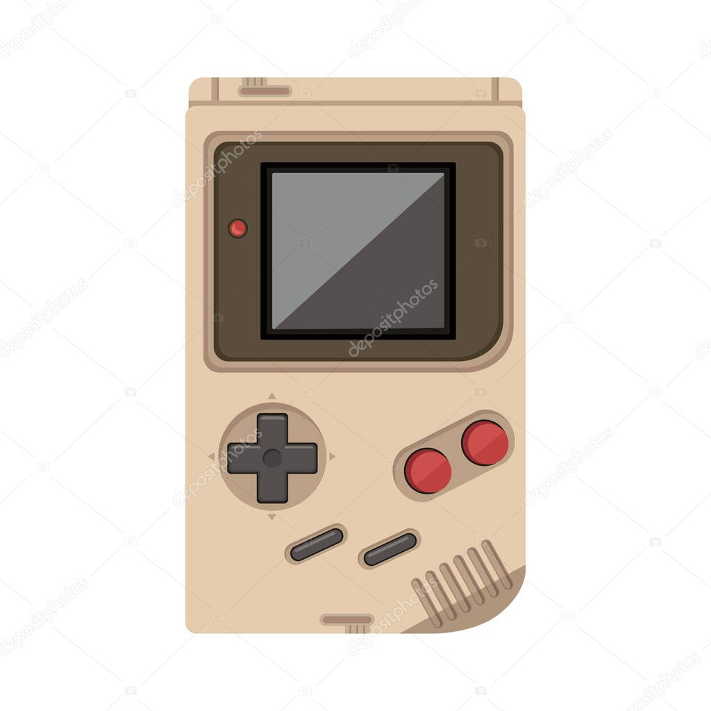retro old video game portable icon