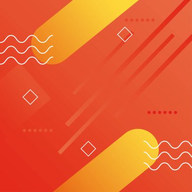 turuncu renkli geometrik canlı arkaplan